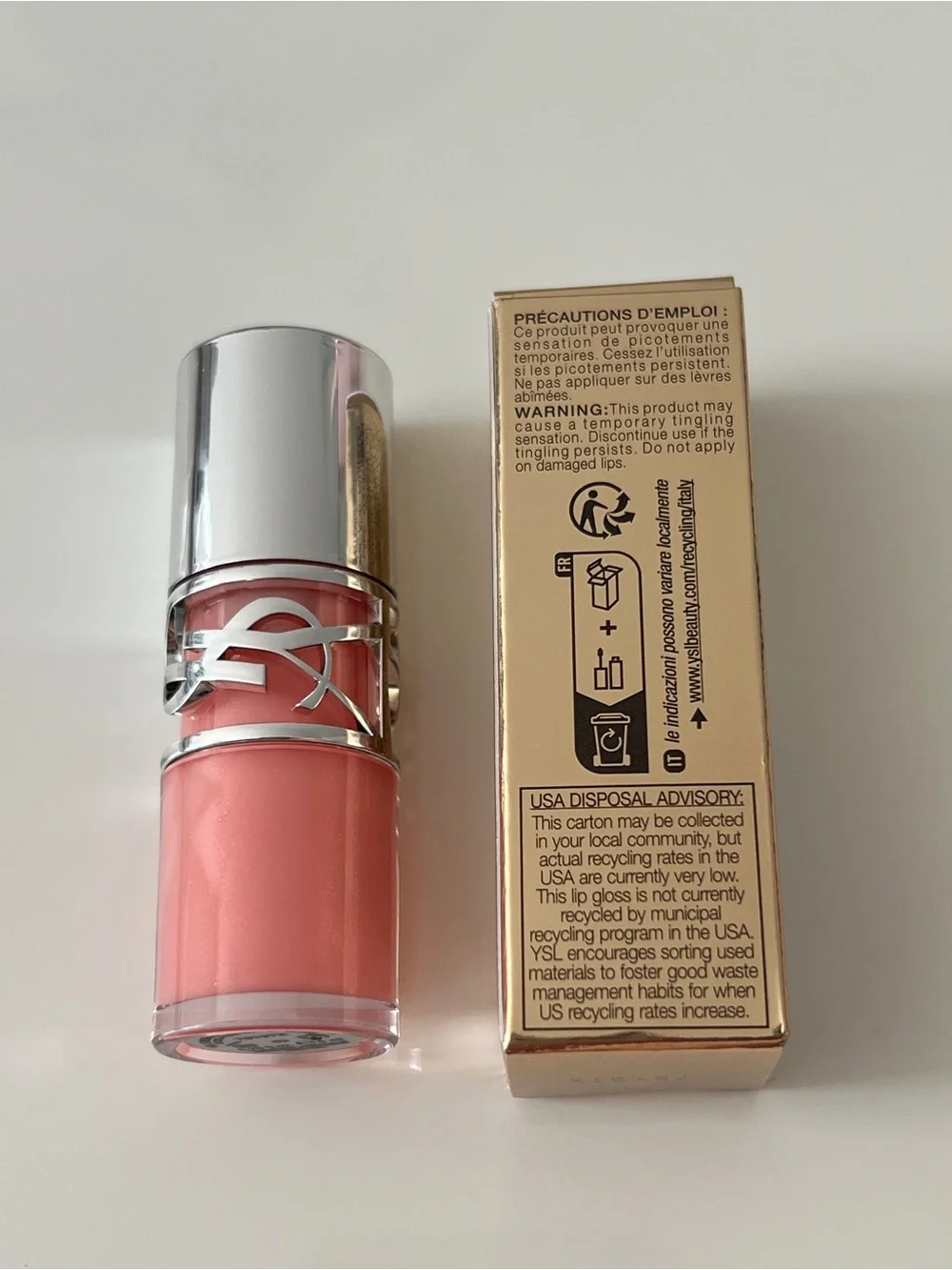 Yves Saint Laurent YSL Loveshine Plumping Lip Oil Gloss - 02 Lucky Moonstone - Picture 3 of 9